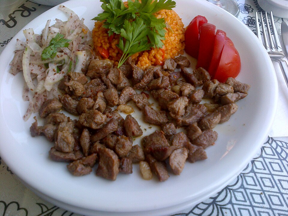 Northern Greek kavourmas preserved pork in a jar under its own fat