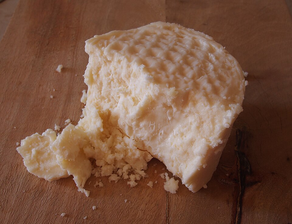 A bowl of Mykonos kopanisti spicy whipped cheese