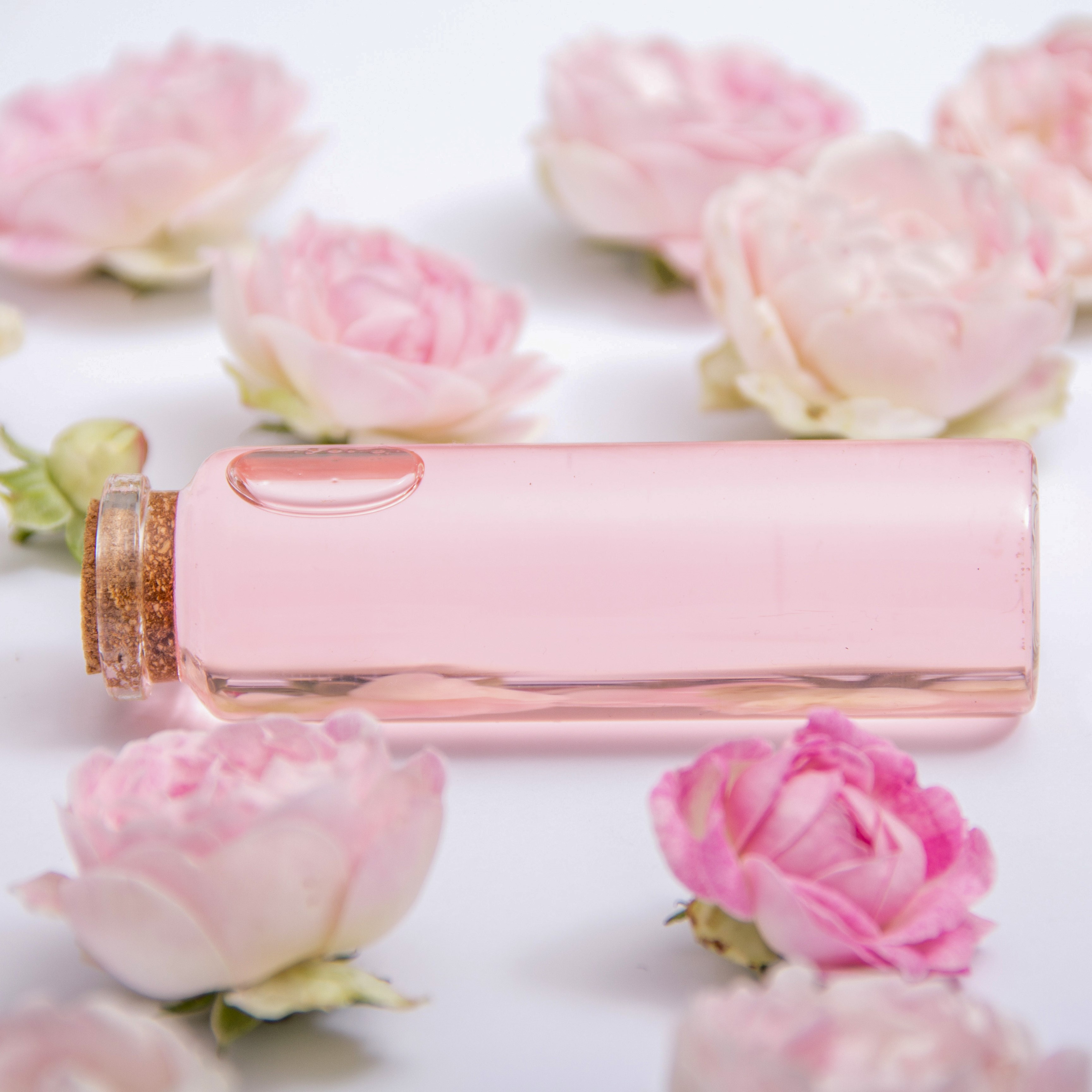 Rose water, distilled from petals for Greek and Cypriot sweets