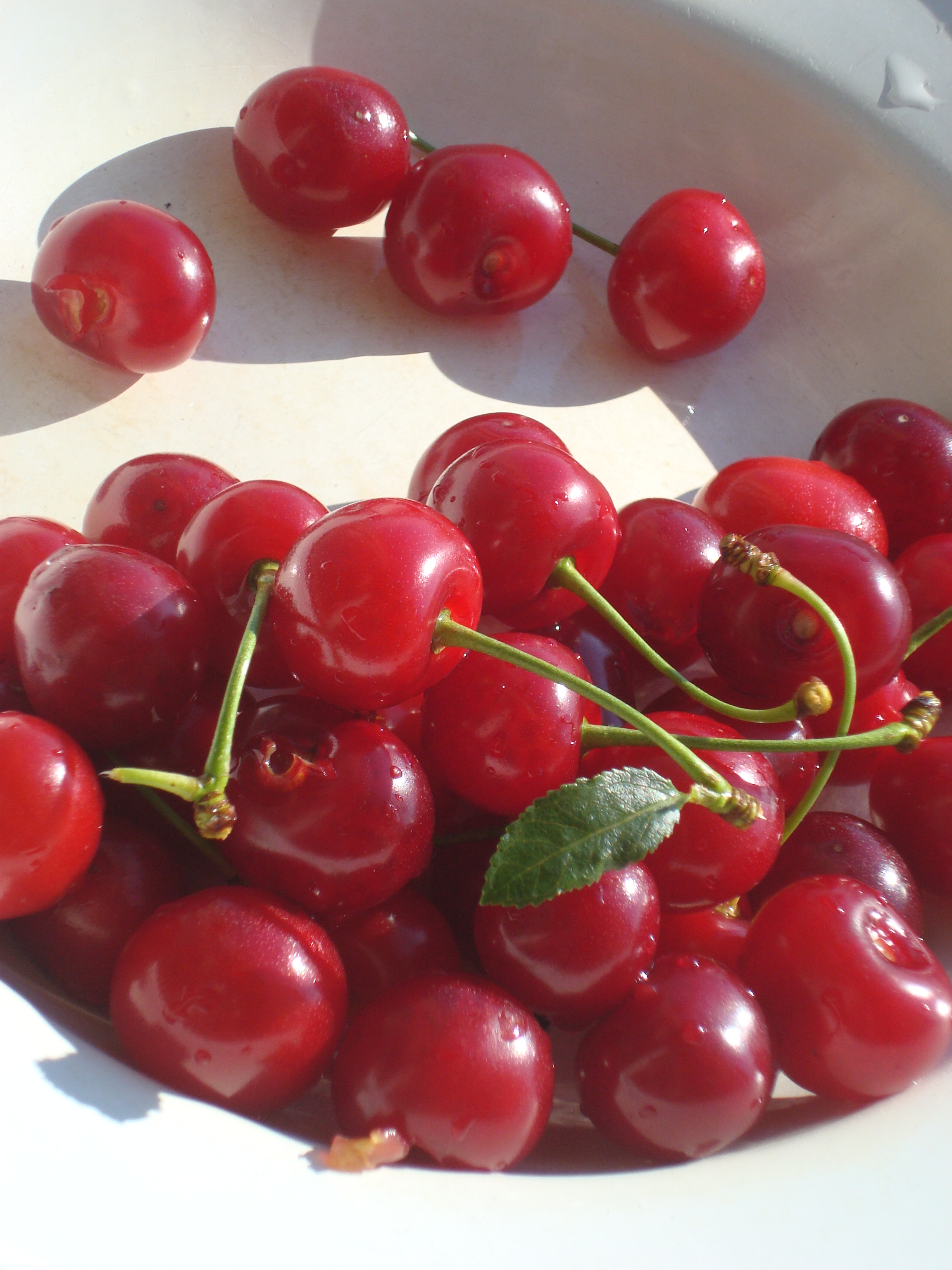 Sour cherries, vissino, pitted for a Greek spoon sweet