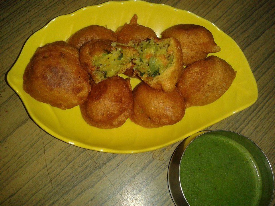 Golden fried Greek patatokeftedes potato fritters
