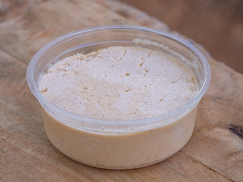 Cretan eggs fried in staka, a rich clarified cream